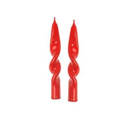 Candele Set 2 Pz. Fiamma Lucid Cm.2X14H Rosso-8034052194884