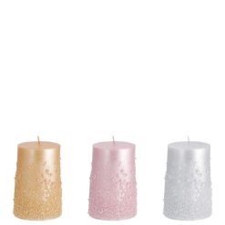 Candela Cilindro Natalizia Cm.7X10H 3 Col.-8021785798236