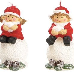 Candela Mod. Bimbo Natalizia Cm.6X7X11H 2 Ass.-8021785798342