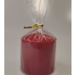 Candela Pillar Diam. Cm.7X8H Lucida Rosso-8034052890113