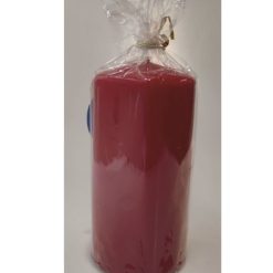 Candela Pillar Diam. Cm.8X15H Lucida Rosso-8034052890182
