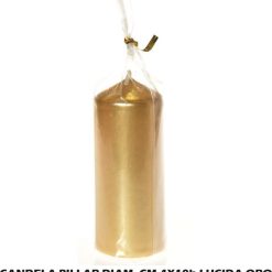 Candela Pillar Diam. Cm.4X10H Lucida Oro-8034052890397