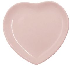 Piatto Cuore Piano Cm.25 Rosa-8057960571233