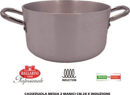 Casseruola Media 2 Manici Cm.28 X Induzione-8003150517659 Casseruola Media 2 Manici Cm.28 X Induzione-8003150517659