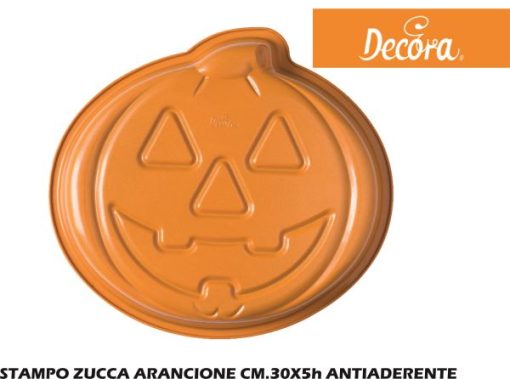 Stampo Zucca Arancione Cm.30X5H Antiaderente-8024622077945