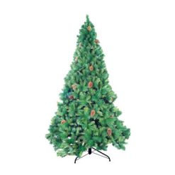 Albero Di Natale Cm.210 Claviere Con Pigne-8034052667180