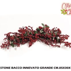 Festone Bacco Innevato Grande Cm.85X30X15-8034052678469