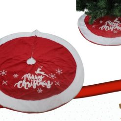 Copribase Albero Rosso Con Scritta Cm.120-8051380709603