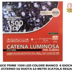 Luce Prime 1500 Led Bianco 8 Giochi X Esterno 63 Mt.-8034052764353