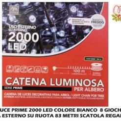 Luce Prime 2000 Led Bianco 8 Giochi X Esterno 83 Mt.-8034052764360