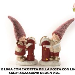 Livio E Livia C/Cassetta Posta E Luci Cm.31