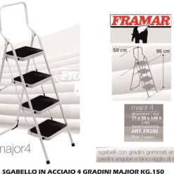 Sgabello In Acciaio 4 Gradini Majior Kg.150-8008154001609