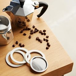 Guarnizioni Universali Moka 1 Tazza Ricambi 2pz per Caffettiera + Filtro e Imbuto - immagine 3