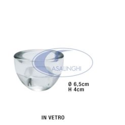 Portacandela Tealight Vetro Cm.6