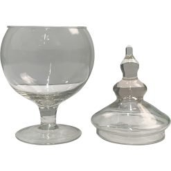 Vaso Vetro Potiche Cm.15x30h Trasparente - immagine 1