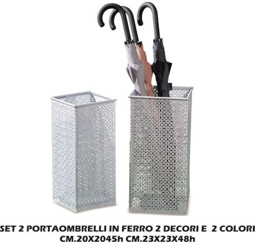 Portaombrelli Ferro Set 2 Pz. 2 Ass.-8021785550223