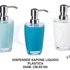 Dispenser Sapone Liquido Cm.8X18H 3 Col.-8021785636774