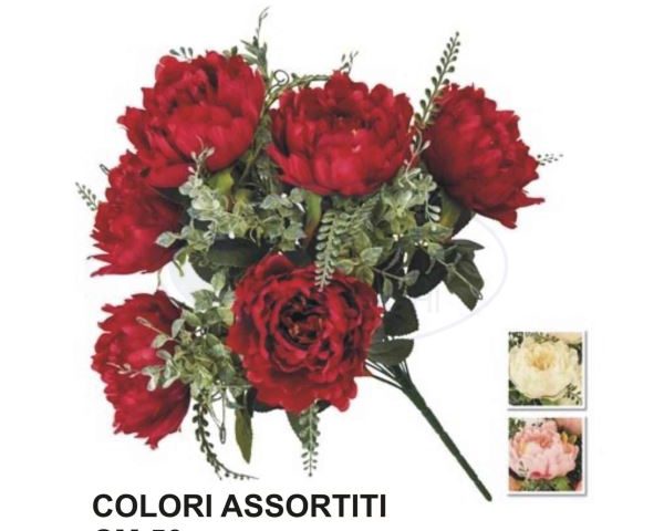 Bouquet Peonia Superior Cm.50-8031244313870