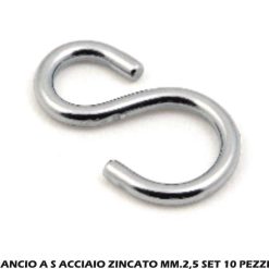 Gancio A S Acciaio Zincato Mm.2
