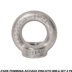 Golfare Femmina Acciaio Zincato Mm.6 Set 2 Pz.-8056095630761