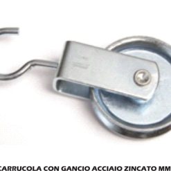 Carrucola Con Gancio Acciaio Zincato Mm.50-8056095631508