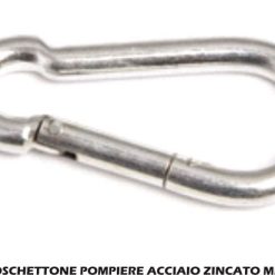 Moschettone Pompiere Acciaio Zincato Mm.6-8056095631553