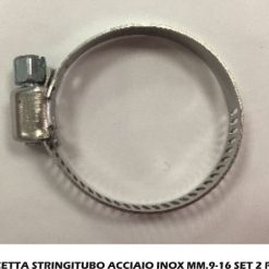 Fascetta Stringitubo Acciaio Inox Mm.9-16 Set 2 Pz.-8056095632932