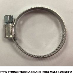 Fascetta Stringitubo Acciaio Inox Mm.18-28 Set 2 Pz.-8056095632956