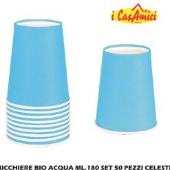 Bicchiere Carta Acqua Bio Ml.180 Set 50 Pz.