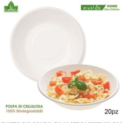 Piatti Bio Fondo Cm.19 Set 20 Pz. Ml.700