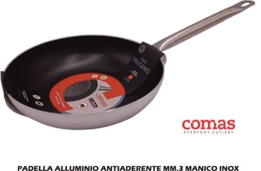 Padella Alluminio Antiaderente Cm.28 Mm.3 Manico Inox-8425734099731