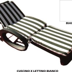 Cuscino X Lettino Bianco-