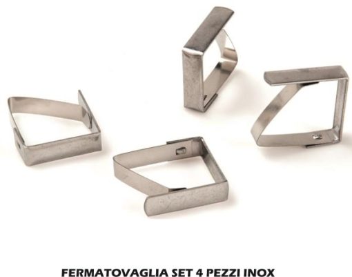 Fermatovaglia Set 4 Pezzi Inox-8050054380537