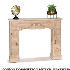Consolle Caminetto Cm.120X23X95H 2 Ante