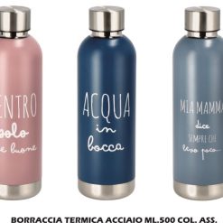 Borraccia Termica Acciaio Ml.500 Col. Ass.