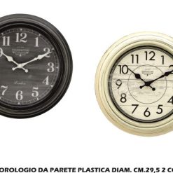 Orologio Da Parete Cm.29,5 Plastica 2 Colori