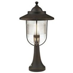 Lampioncino da Cancello Lampada Lampione Paletto per Ingresso E27 Ruggine