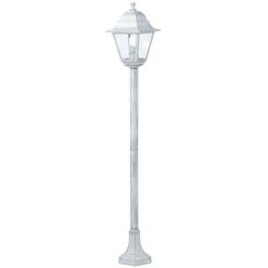 Paletto Lampioncino Lampada Palo da Giardino Lampione Luce Esterni Bianco
