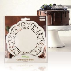 Centrino Sottotorta/Dolci Set 24 Pz. Cm.16,5