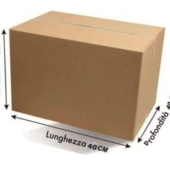 Scatole Cartone Ondulato Imballaggio Spedizioni Pacchi Doppia Onda BC 40x40x9h
