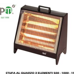 Stufa Al Quarzo Flint 3 Elementi 500-1000-1500W
