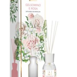 Diffusore Fragranze Con Bastonc. Ml.125 Gelso E Rosa