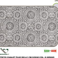 Tappeto Chalet Plus Dis.61 Cm.52X40 G Grigio