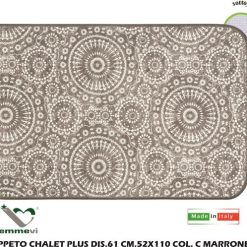 Tappeto Chalet Plus Dis.61 Cm.52X110 C Marrone