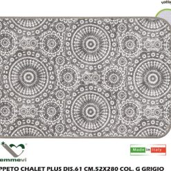Tappeto Chalet Plus Dis.61 Cm.52X280 G Grigio