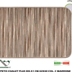 Tappeto Chalet Plus Dis.51 Cm.52X40 C Marrone