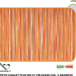 Tappeto Chalet Plus Dis.51 Cm.52X40 S Arancio