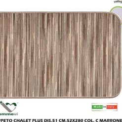 Tappeto Chalet Plus Dis.51 Cm.52X280 C Marrone