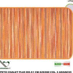Tappeto Chalet Plus Dis.51 Cm.52X280 S Arancio