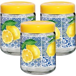 Tris Barattolo Vetro Cf.3Pz. Cc.800 Dec.Salerno